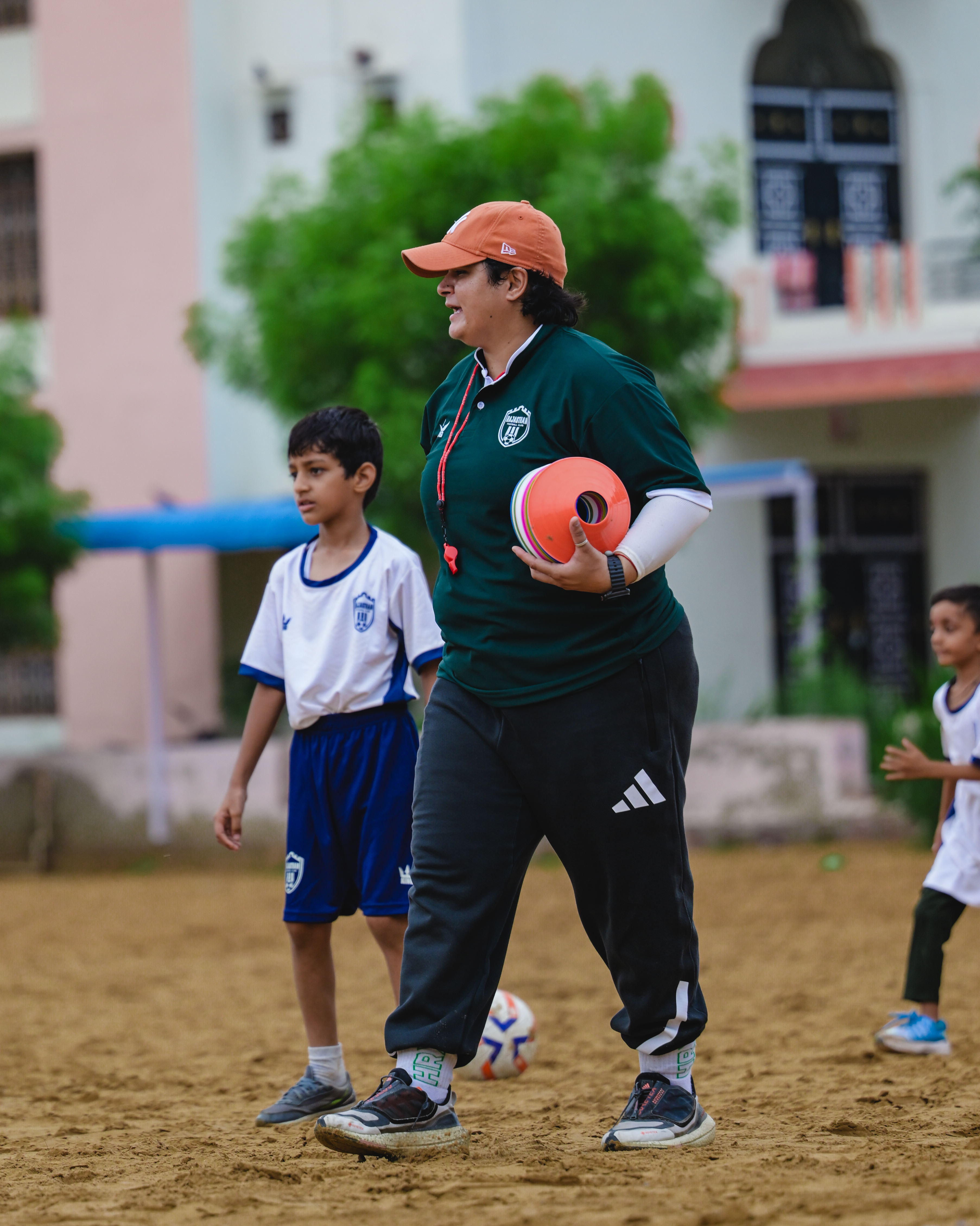 Young Rajasthan FC player on the ball
